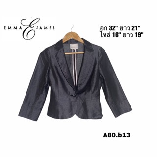 EMMA JAMES New York Suit เสื้อสูทผู้หญิงแบรนด์นิวยอร์ค size S อก 32