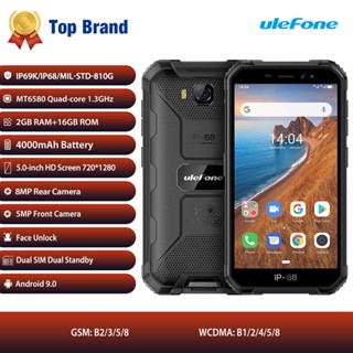 Ulefone Armor X6 2GB 16GB Phone IP68 IP69K Waterproof Face ID 4000mAh Battery 5.0&amp;quot; Android 9.0 Quad Core 3G WCDMA Smarpthone