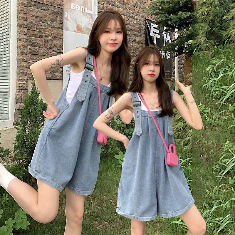 ส่งไวจากไทย MSD Denim Overalls เอี๊ยมยีนส์ขาสั้น เอี๊ยมกางเกงขาสั้น เอี๊ยมกางเกง ชุดเอี๊ยม เอี๊ยมกางเกงขายาว ผ้ายีนส์ ดูย้อนยุค สวมใส่สบาย