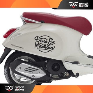 สติกเกอร์โลโก้ VESPA Sogan Etc DEUS EX MACHINA สําหรับติดตกแต่ง