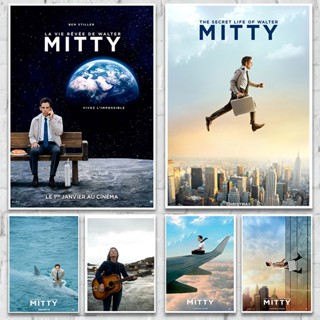 โปสเตอร์กระดาษคราฟท์ ลาย The Secret Life of Walter Mitty สไตล์วินเทจ สําหรับตกแต่งผนังบ้าน บาร์