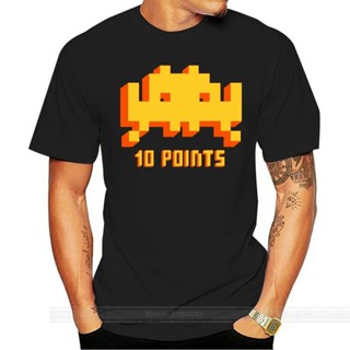 【Plus Size】เสื้อยืด ผ้าฝ้าย ลาย Space Invaders IT Crowd 10 points สไตล์เรโทร แฟชั่นฤดูร้อน สําหรับผู้ชาย ไซซ์ S-6XL