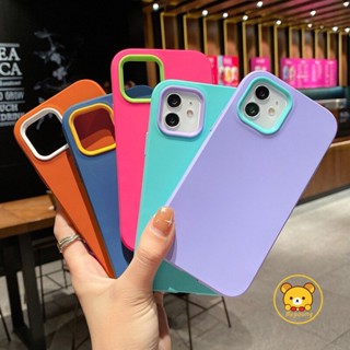 เคสโทรศัพท์มือถือ ซิลิโคนนิ่ม กันกระแทก สีแคนดี้ สําหรับ Redmi Note 12 4G 12 5G 12 Pro Plus 5G 12 Pro+ 5G 11 Pro 11S 11 4G 3 in 1