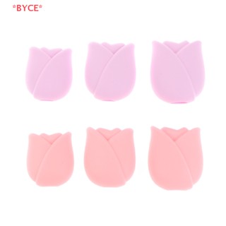 Byce&gt; ใหม่ กล่องเก็บแปรงแต่งหน้า ป้องกันฝุ่น ลายดอกไม้ 3 ชิ้น