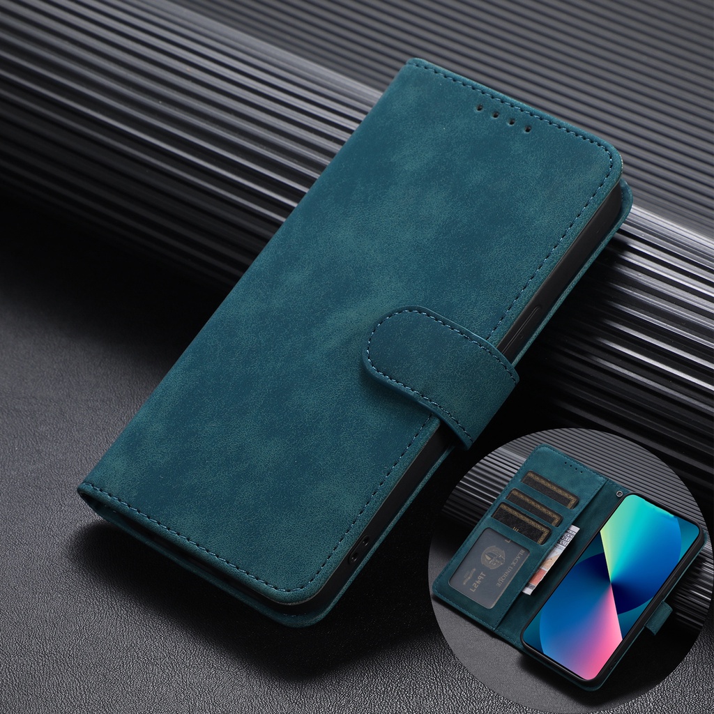 เคสฝาพับ เคสเปิดปิด Case for Samsung Galaxy M12 M22 M32 M51 M10 M02 M23 5G A02 A02s A03s เคสโทรศัพท์หนัง ซิลิโคนนิ่ม TPU ฝาพับ พร้อมช่องใส่บัตร และสายคล้อง สไตล์วินเทจ สําหรับ Flip Cover Vintage Leather Wallet With Card Slots Holder ซองมือถือ