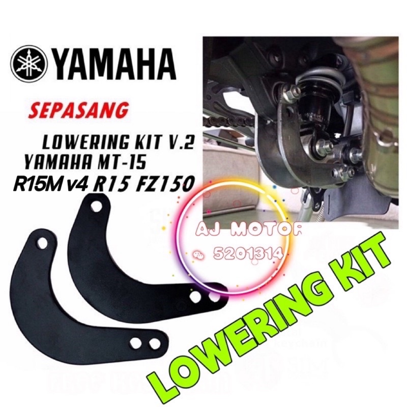 YAMAHA R15M R15 MT15 FZ150 LOWERING KIT HEAVY DUTY (BOLEH RENDAH 3CM) MT-15 V4 LOWER MONOSHOCK ABSOR
