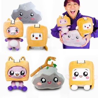 AIXINI Lankybox Boxy/Foxy/Rocky Plush ตุ๊กตาการ์ตูนหุ่นยนต์ที่ถอดออกได้ Soft Toy ตุ๊กตาของขวัญเด็ก