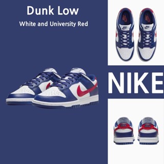 （ยิงจริง）Nike Dunk Low White and University Red ของแท้100%💯รองเท้าผ้าใบ รองเท้า รองเท้าวิ่ง รองเท้า nike-1-4