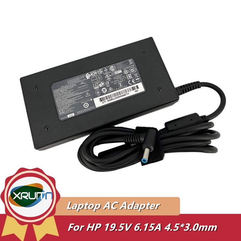 19.5V 6.15A 120W Slim แล็ปท็อป AC Adapter Power Charger สําหรับ HP Envy 17-j005eo 17-j008eo 17-j011n
