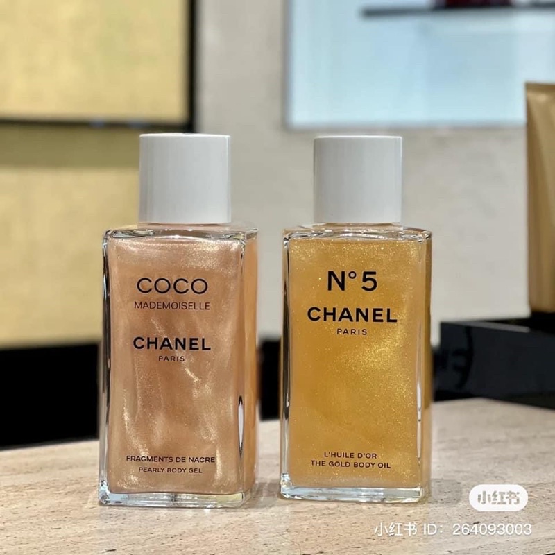 แท้💯 Chanel coco mademoiselle pearly body gel, No 5 the gold body oil พร้อมถุงค่ะ