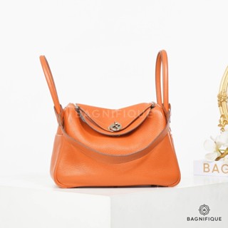 HERMES LINDY 26 2 TONE ORANGE YELLOW CLEMENCE SHW