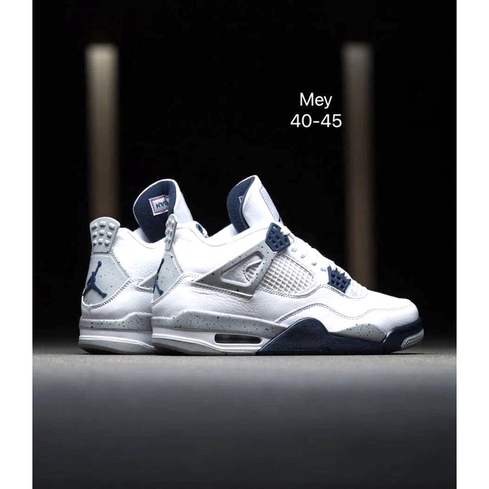 รองเท้า Nike jordan4 สีใหม่ 2021 เปิดตัว Air Jordan 4 Golf “White Cement” Sports Basketball Shoes **มีเก็บปลายทาง**