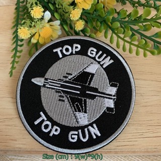 TopGun ตัวรีดติดเสื้อ อาร์มรีด อาร์มปัก ตกแต่งเสื้อผ้า หมวก กระเป๋า แจ๊คเก็ตยีนส์ Badge Embroidered Iron on Patch 3