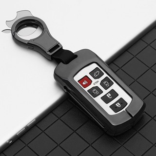 Zinc Alloy Car Key Case Cover For Toyota Sienna 2011-2020 Key Tacoma Smart Keyless Remote Keychain Protector 6 Button Ke