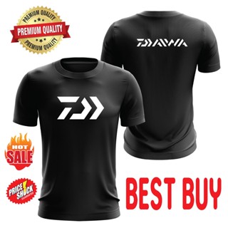 เสื้อยืดผ้าฝ้าย เสื้อยืด ผ้าฝ้าย 100% พิมพ์ลาย Daiwa สําหรับทุกเพศ XS - 3XL