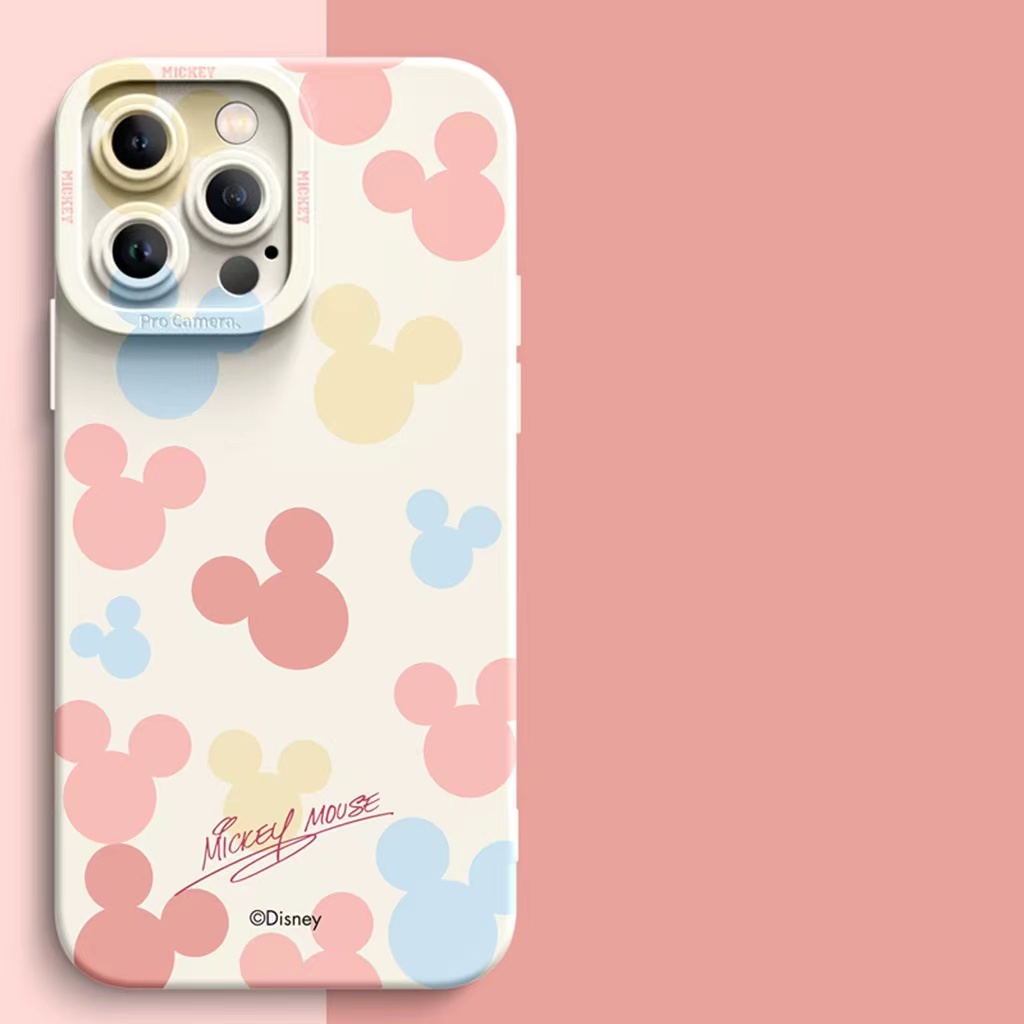 เคสโทรศัพท์มือถือ TPU ลายมิกกี้เมาส์ สีขาว สําหรับ iPhone 14 14pro 14Plus 14prm iPhone 13 13prm iPhone 11 7Plus 8Plus Xr XS 12 Pro Max