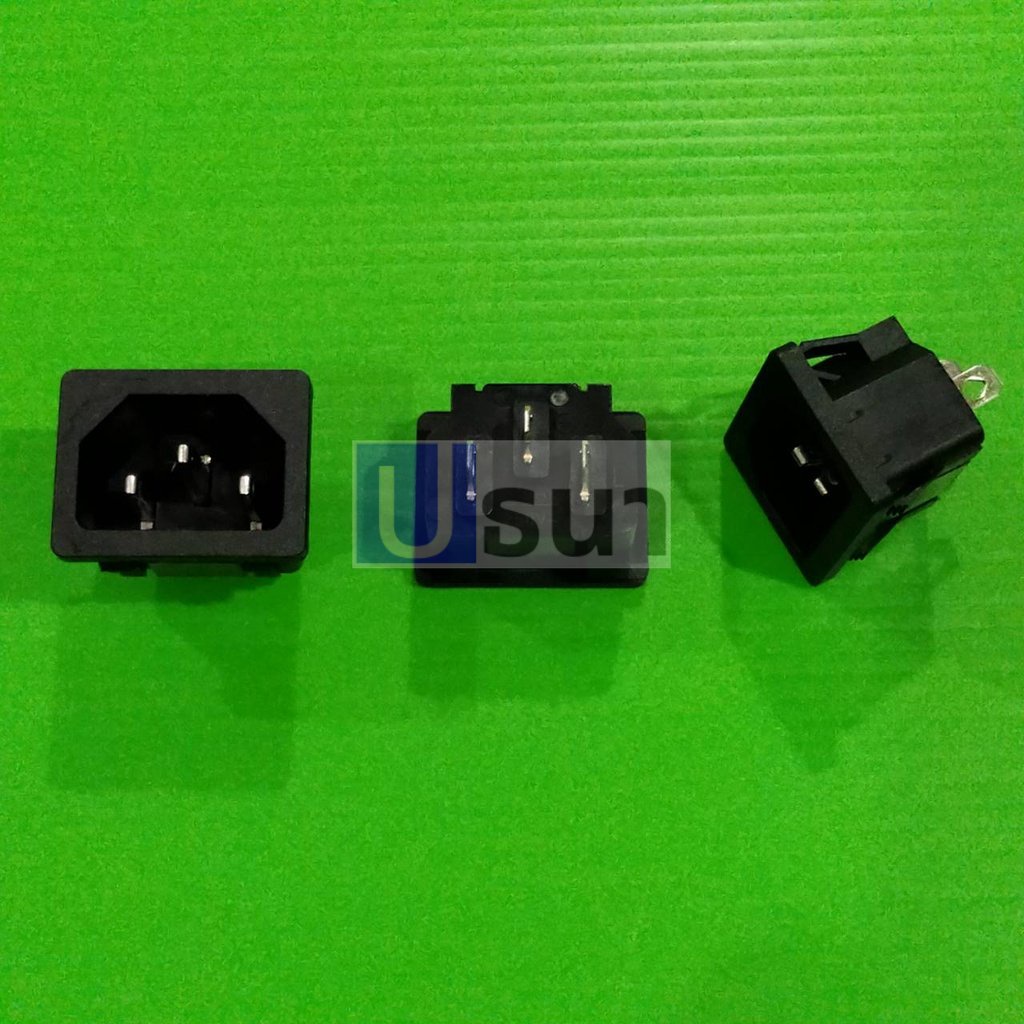 ปลั๊ก ขั้วปลั๊ก ปลั๊กเสียบ เต้ารับ เต้าเสียบ ซ็อคเก็ต หม้อหุงข้าว Inlet AC Power Plug Socket #AC-05 (1 ตัว)