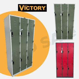 ตู้ล็อคเกอร์ ยี่ห้อ VICTORY ตู้ล็อคเกอร์ 6 ช่องพร้อมกุญแจล็อค สีสันสวยงาม ทำความสะอาดง่าย เหล็กหนา แข็งแรงทนทาน