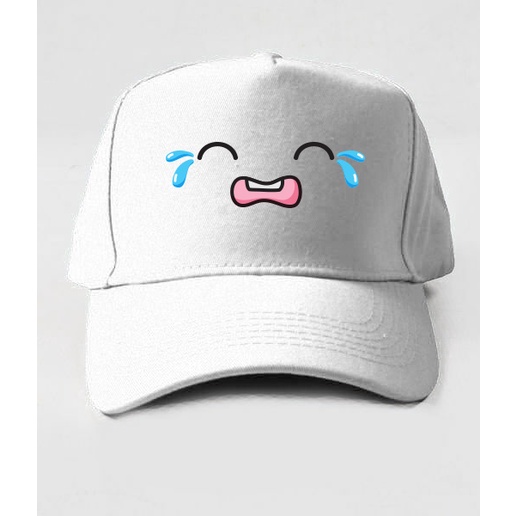 หมวกเบสบอลพรีเมี่ยม CAMOE Crying Face Emoji Crying Face
