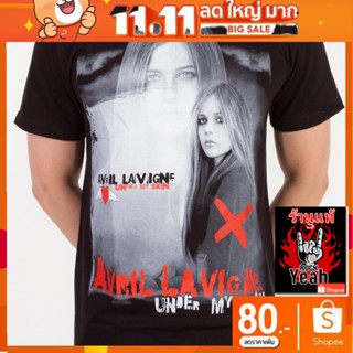 เสื้อวง Avril Lavigne เสื้อ แอวริล ลาวีน เสื้อยืดผู้ชาย Rock เสื้อวินเทจ RCM428