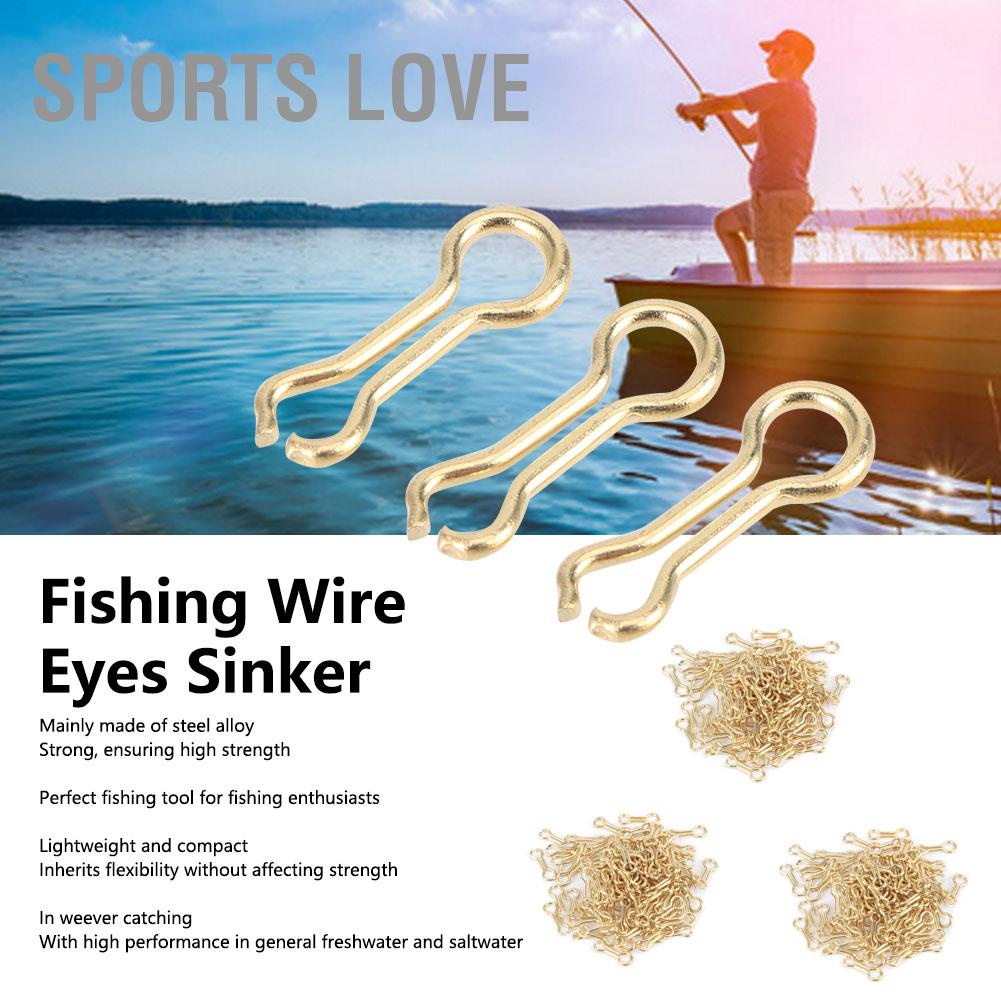 Sports Love 300 ชิ้น ปลาคาร์พ ตกปลา ลวด จม เหล็ก อัลลอย สกรู ตะกั่ว แม่พิมพ์ ห่วง อุปกรณ์