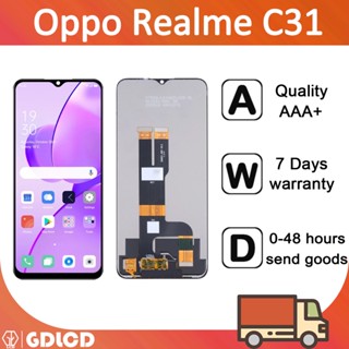 อะไหล่หน้าจอสัมผัส LCD แบบเปลี่ยน สําหรับ OPPO Realme C31 RMX3501 C30 RMX3581 Realme C30 RMX3581