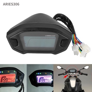 Aries306 เครื่องวัดความเร็วรอบเครื่องยนต์ดิจิทัล Lcd หลากสี พร้อมเซนเซอร์ความเร็ว สําหรับรถจักรยานยนต์