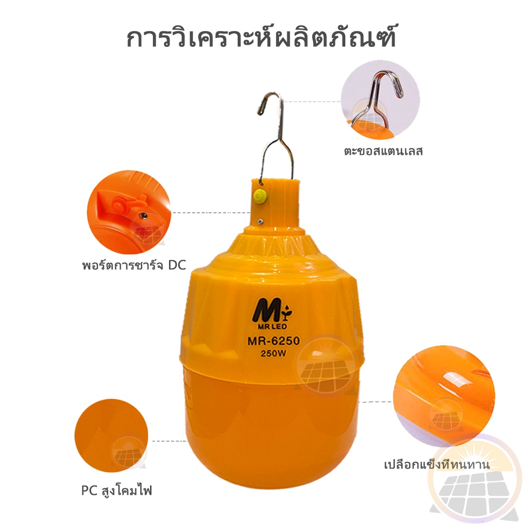 ไม่แพง ไฟไล่ยุงโซล่าเซลล์ 250W ไล่ยุงได้ LED 3สี ไฟหลอดตุ้มไล่ยุง หลอดไฟไร้สาย ไฟโซล่าเซล ไฟเปิดปิดอัตโนมัติ COD ราคา ถูกที่สุด ดีลบีเคเค แกลเลอรีภาพที่ 7