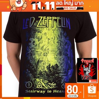 เสื้อวง LED ZEPPELIN เสื้อผ้าแฟชั่น Rock เสื้อวินเทจ เลด เซพเพลิน RCM217