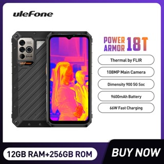 Ulefone Power Armor 18T 12GB+256GB  Rugged Phone Thermal Imaging Camera FLIR® Smartphone 9600mAh 66W Moblie Phone Global version