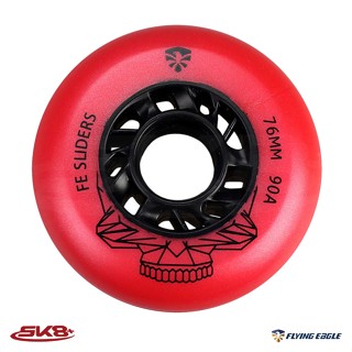 ล้อรองเท้าสเก็ต ล้อสไลด์ ยี่ห้อ Flying Eagle Sliders Wheel สีแดง พร้อมส่ง (แพค 4 ลูก)