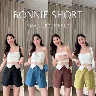 BONNIE SHORTS กางเกงขาสั้นเอวสูงตะขอหน้าสีสันสุด Cute  ทรงขาปล่อย ดีเทลปีกสองขาง เนื้อผ้าเคนนี่ ผ้าอยู่ทรงทิ้งตัว 🍪🍯