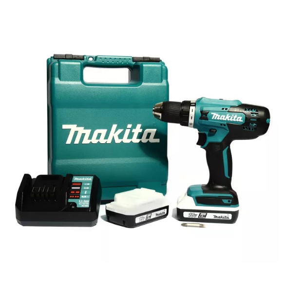 MAKITA สว่านไขควงไร้สาย 18 โวลต์ (G-TYPE) รุ่น DF488D002 ขนาด 13 มม. (1/2 นิ้ว) ความเร็วรอบ (ครบชุด)