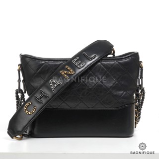 CHANEL GABRIELLE NEW MEDIUM BLACK WITH STRAP กระเป๋าผู้หญิง