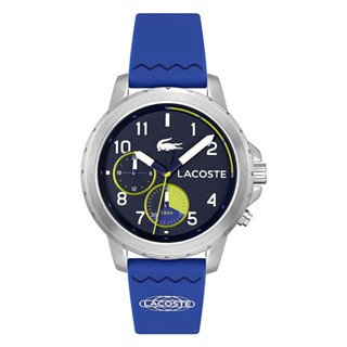 LACOSTE Analogue Multifunction รุ่น LC2011205 นาฬิกาข้อมือผู้ชาย สายซีลีโคน สีฟ้า หน้าปัด 44 มม.