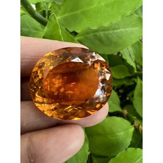 Synthetic Lab Citrine Oval 23x28- 49cts