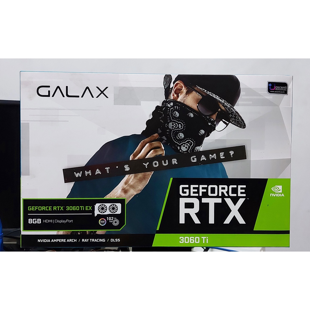 การ์ดจอ VGA GALAX RTX 3060 Ti EX 8GB GDDR6 (มือสอง)