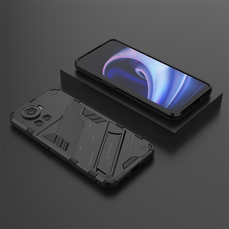 Oneplus Ace 5G 10R 11R 12R 13R 12 13 Ace5 Pro Cases With Stand Holder Super Armor Soft Silicone + Hard PC Back Cover Case เคสกันกระแทกพร้อมเชือกเส้นเล็ก