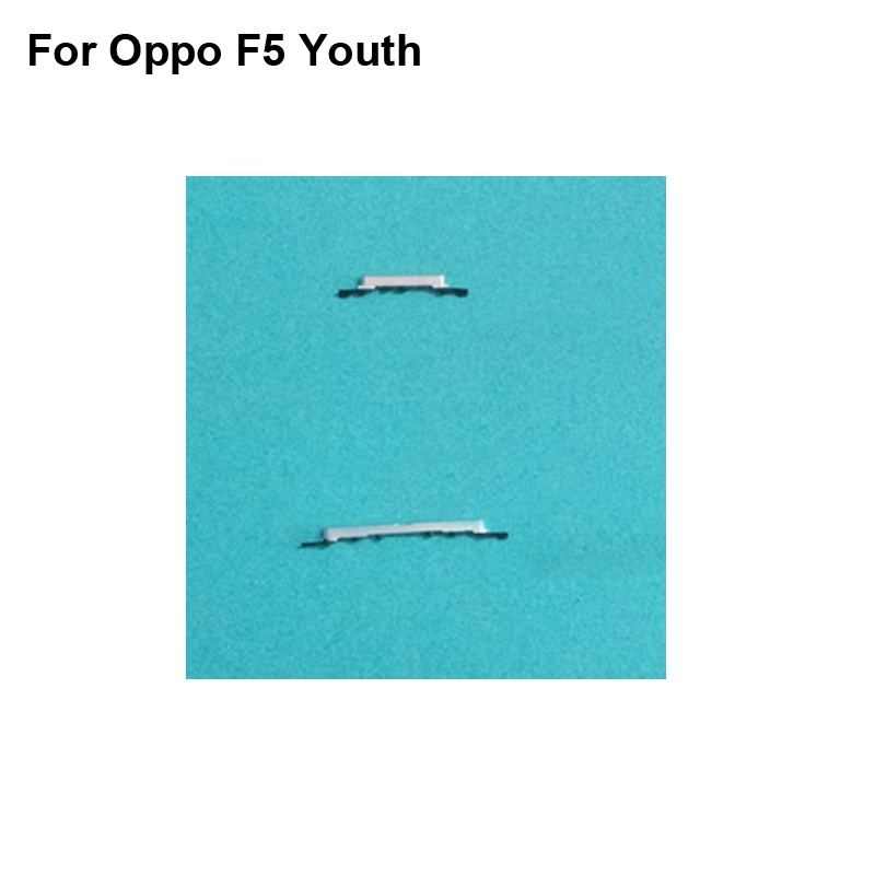 1 ชุดสําหรับ Oppo F5 Youth Power On Off ปุ่ม + ปุ่มปรับระดับเสียงปุ่มด้านข้างชุดอะไหล่ซ่อมสําหรับ Op