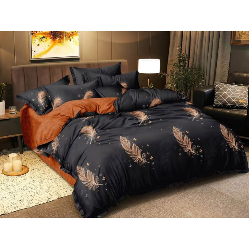 Cadar filted getah keliling queen size queen 7 in 1 cotton