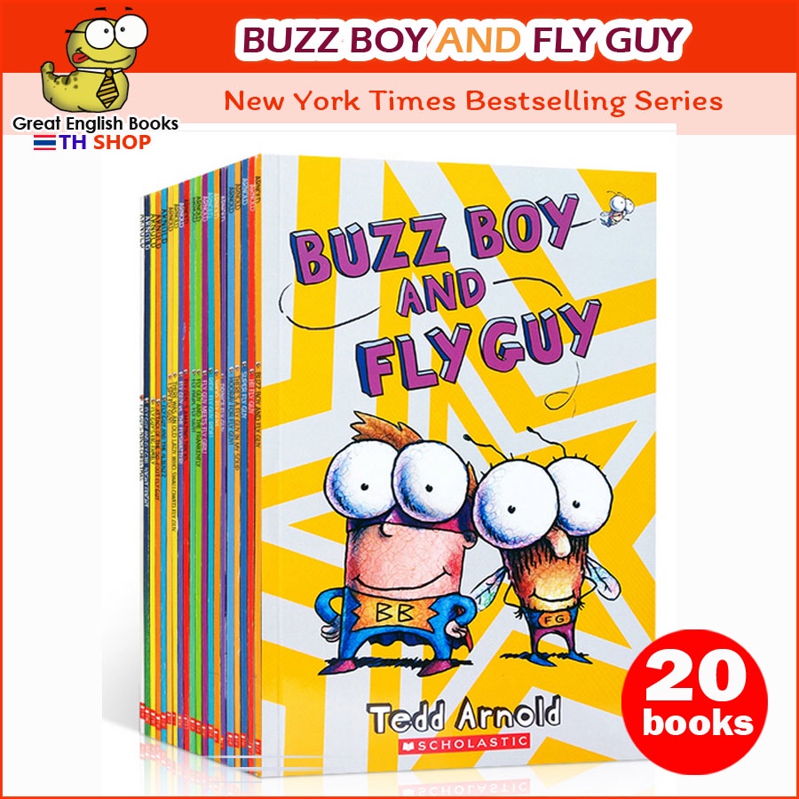 (ใช้โค้ดรับcoinคืน10ได้) พร้อมส่ง ชุดหนังสือนิทานภาษาอังกฤษ Fly Guy And ...