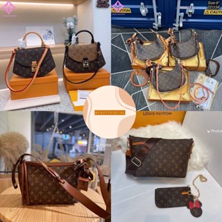MS LV กระเป๋าแบรนด์เนม กระเป๋าปั้มแบรนด์👛 code 58795 221155 9” 10”