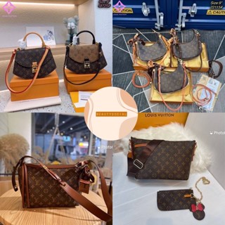 MS LV กระเป๋าแบรนด์เนม กระเป๋าปั้มแบรนด์👛 code 58795 221155 9” 10”