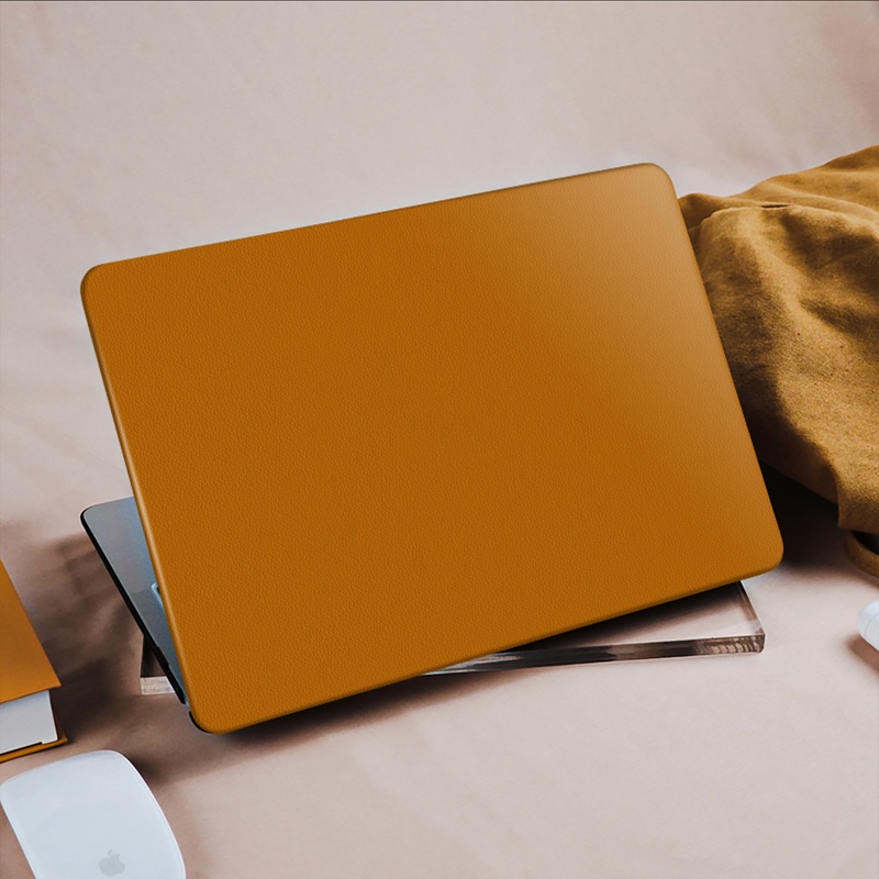 Exquisite Leather Cut Out Logo Laptop Cover For Macbook Air 13 A2337 2020 A2338 M1 Chip Pro 13 12 11 15 For Macbook Pro #8
