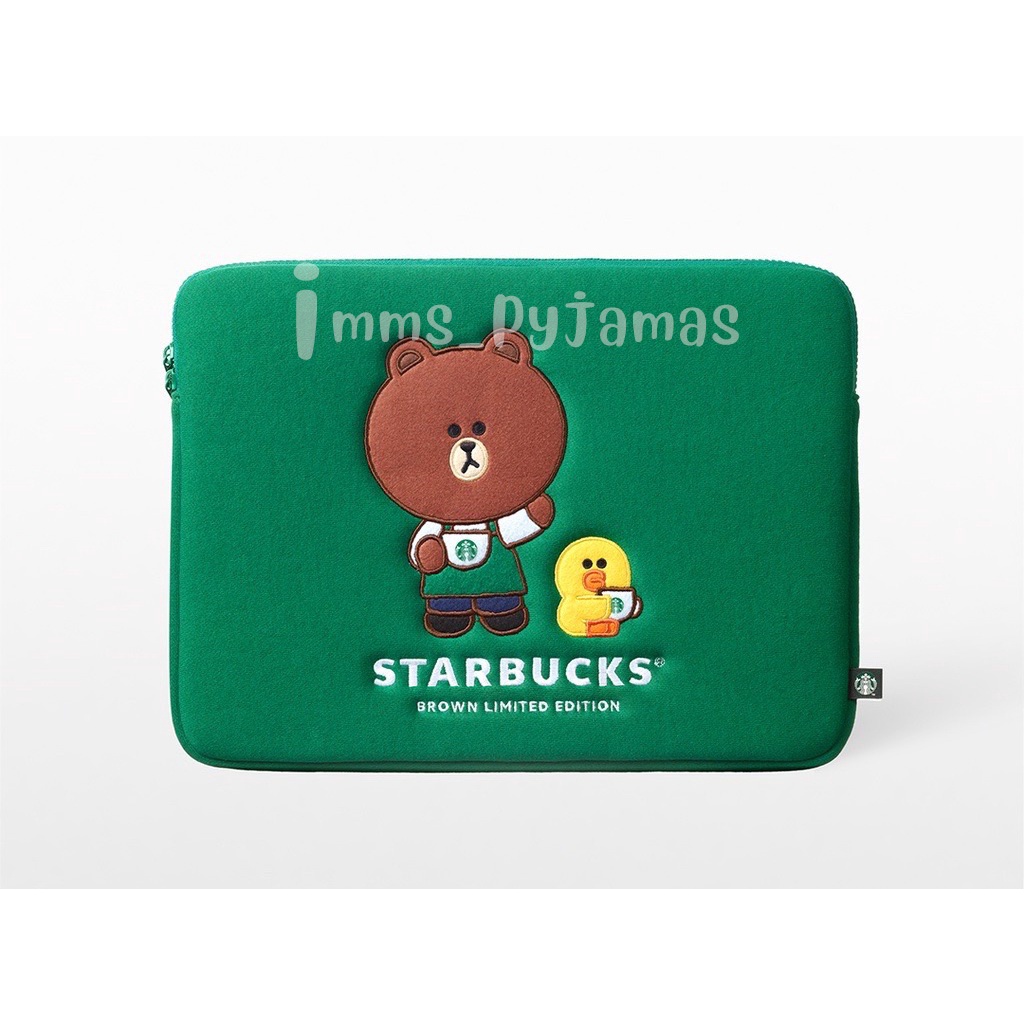 Starbucks Brown Laptop Case กระเป๋าเคสแล็ปท็อปสตาร์บัคส์ หมีบราวน์ ลิมิเต็ด Edition กระเป๋าโน๊ตบุ๊ค 