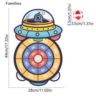 Families&gt; ลูกดอกปาเป้า แบบเหนียว ของเล่นเพื่อการศึกษา สําหรับเด็ก 1 ชุด