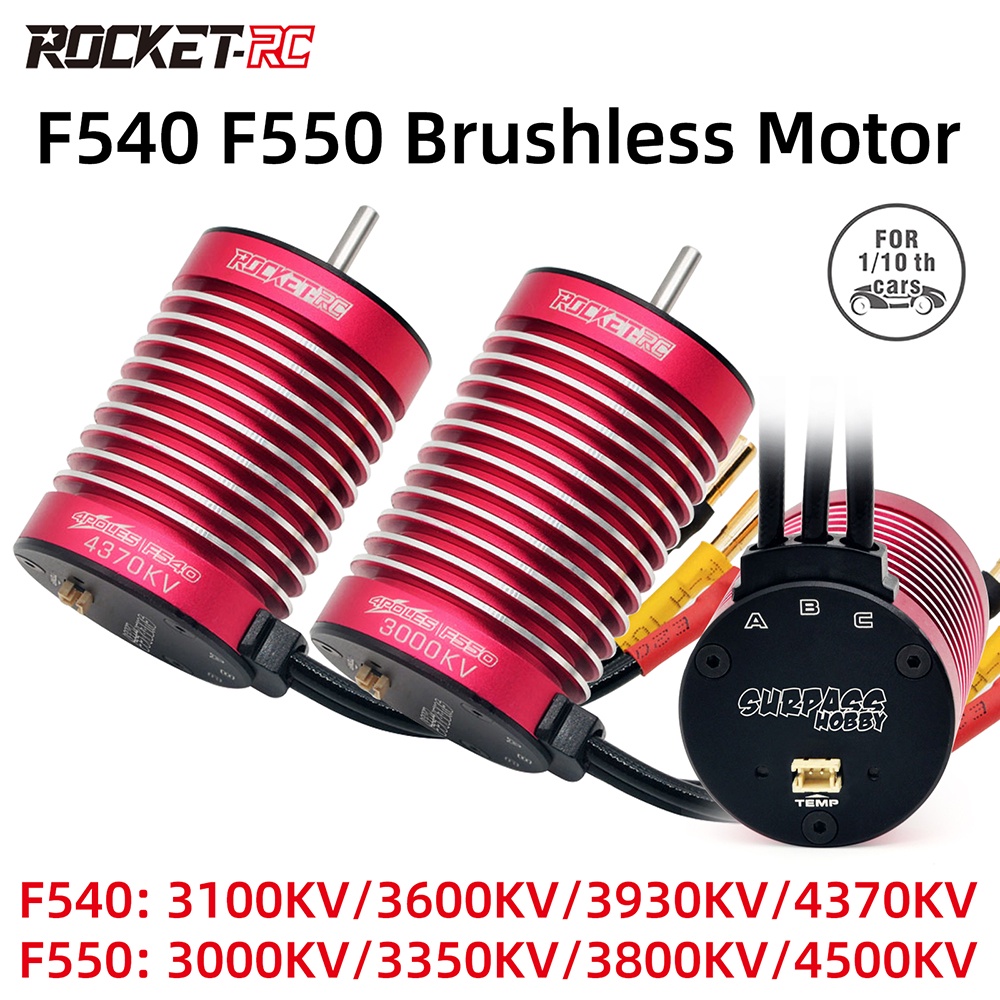 SURPASS HOBBY Rocket-RC Brushless Motor F540 550 4268 motor 3.175mm for 1/10 Tamiya RC Car