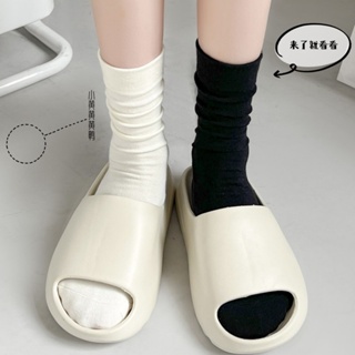 ราคาถุงเท้า สีขาว สไตล์ญี่ปุ่น สําหรับผู้หญิง