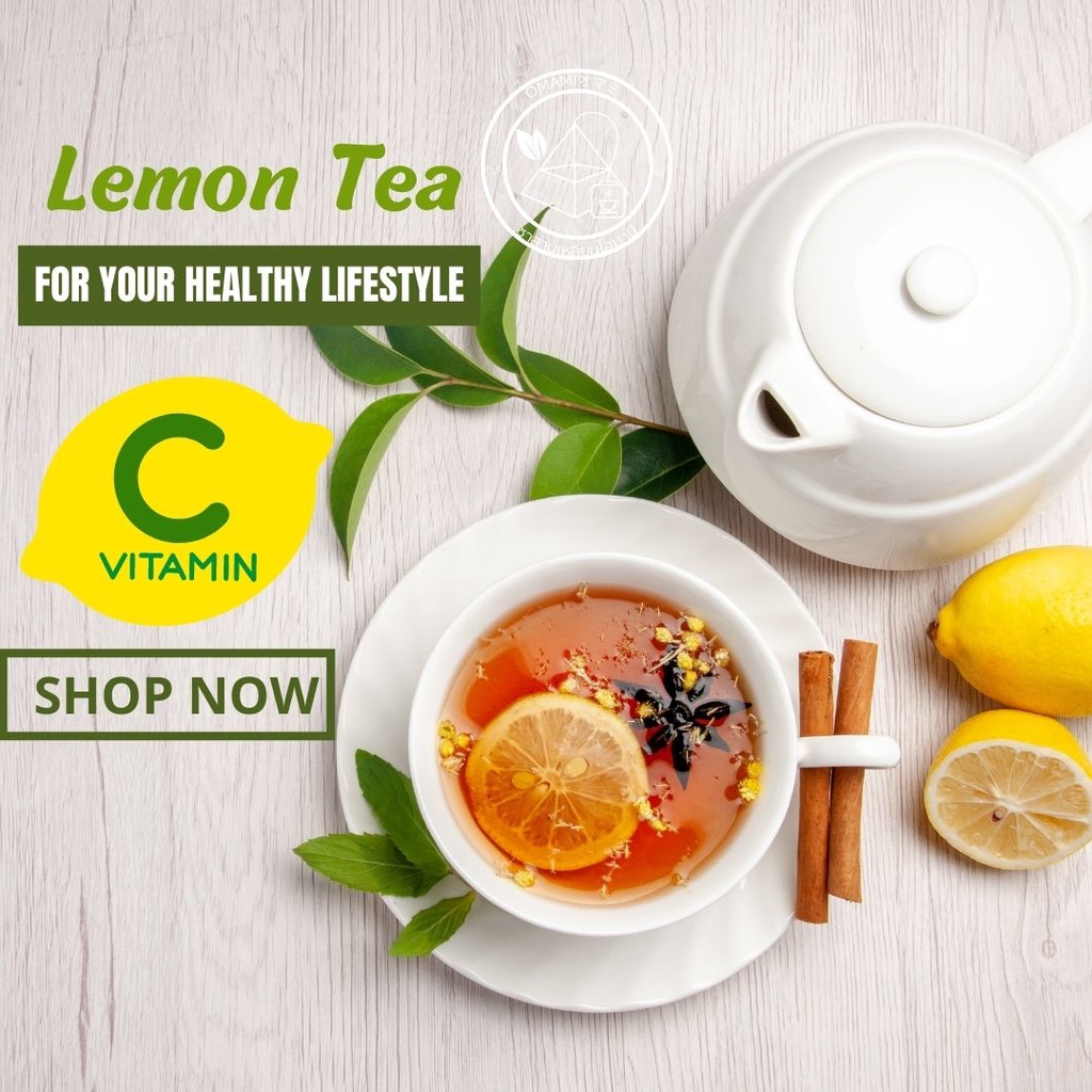 ชา ชาเลม่อน กลิ่นเลม่อนหอมอ่อนๆ ดื่มแล้วชื่นใจ (1ซอง)Tea Bag  flower tea oolong green black fruit tea ทรงซอง3เหลี่ยม ราคา ถูกที่สุด ดีลบีเคเค แกลเลอรีภาพที่ 2