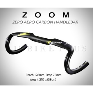 แฮนด์เสือหมอบคาร์บอน ZOOM ZERO ทรงแอโร่ ซ่อนสาย มีขนาด 38/40/42/44cm.